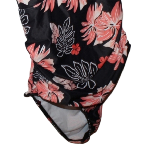 Women's Floral Ruched Bathing Suit - Picture 7 of 16